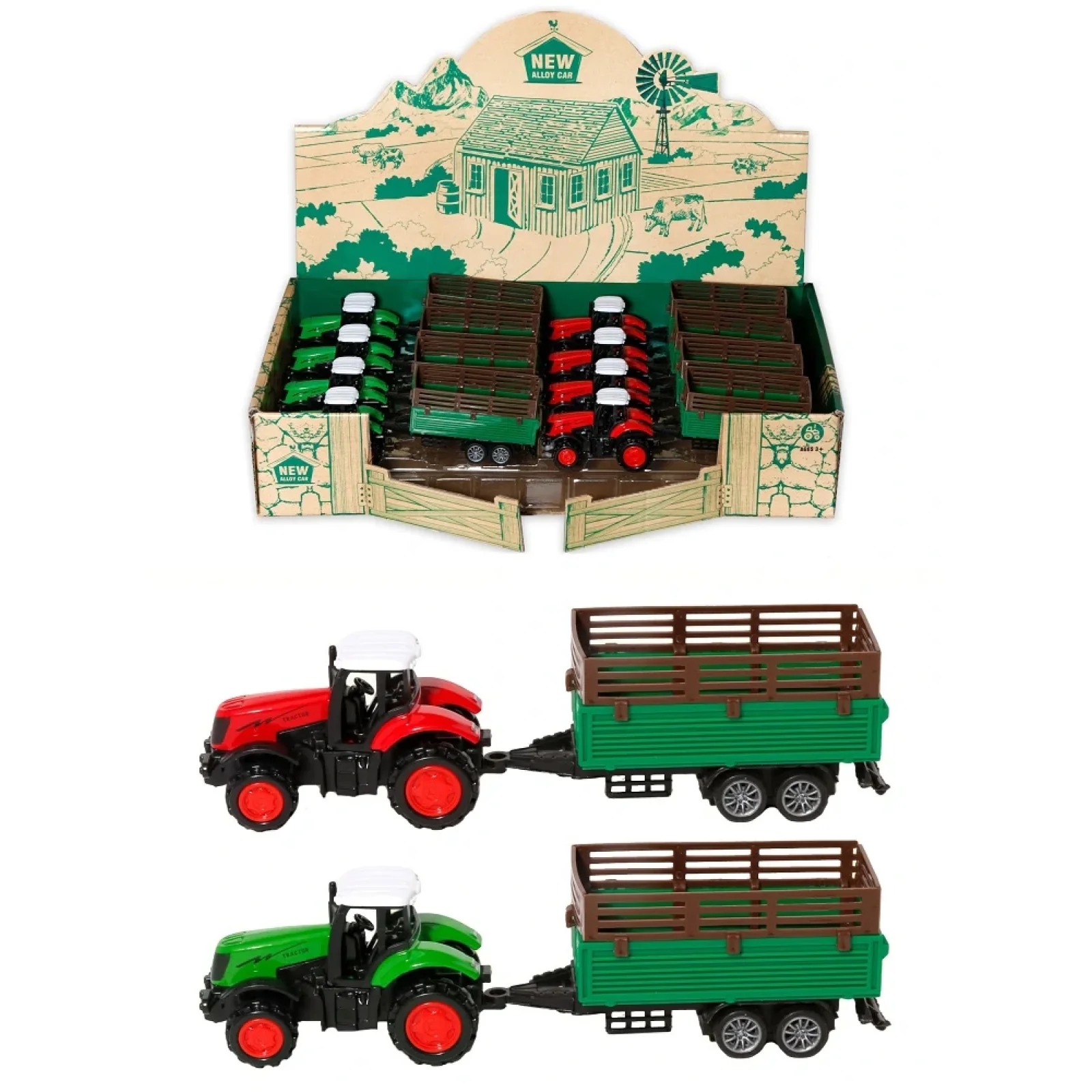 Іграшка DIY Toys Трактор з причепом в асортименті (CJ-4067772) UA