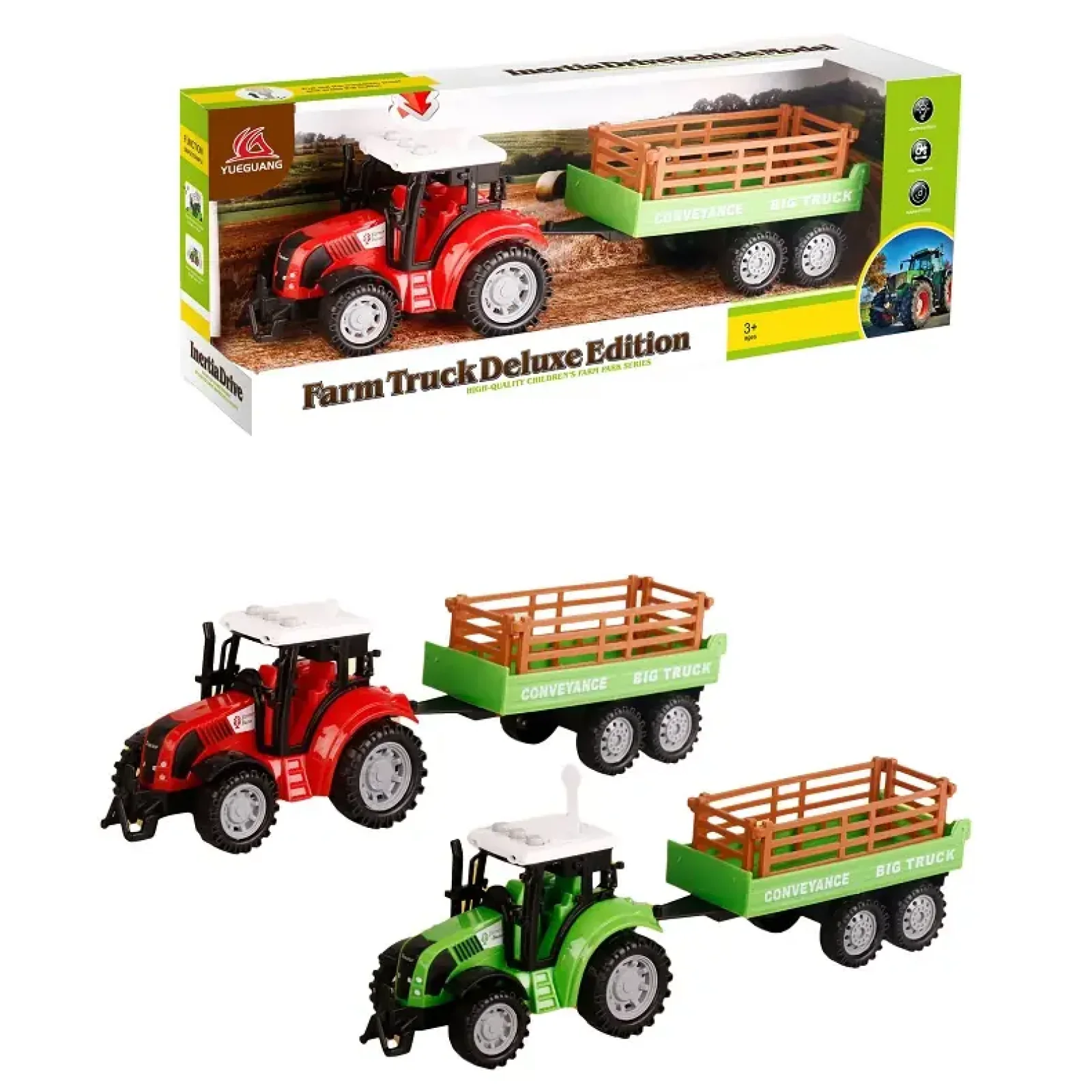 Іграшка DIY Toys Трактор Фермера з причепом (CJ-4064479) UA