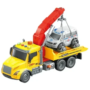 Іграшка CARS S Евакуатор жовтий 1:14 (рухомі частини, інерція, звук, світло, вихлоп) UA