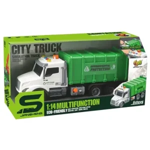 Іграшка CARS S Сміттєвоз 1:14 (рухомі частини, інерція, звук, світло, вихлоп) UA