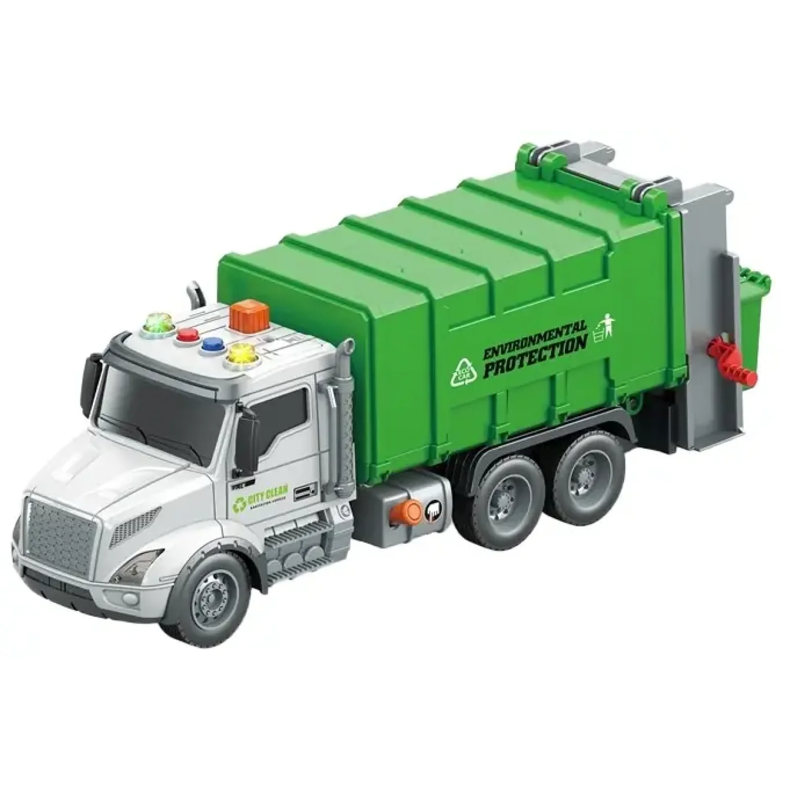 Іграшка CARS S Сміттєвоз 1:14 (рухомі частини, інерція, звук, світло, вихлоп) UA