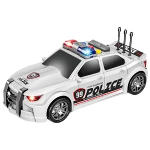 Іграшка CARS S Поліцейська машина біла 1:16 (інерція, звук, світло, багажник відкривається) UA