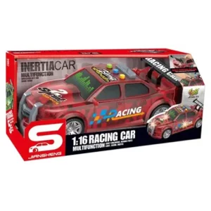 Іграшка CARS S Поліцейська машина червона 1:16 (інерція, звук, корпус світиться, багажник відкривається) UA