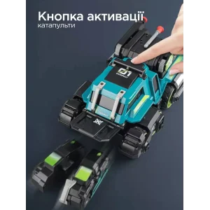 Іграшка CARS S Бойова машина 3в1 Pull-back з катапультою та гарматами, зі світлом та звуком 1:24, в асортименті UA