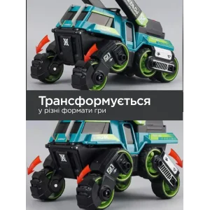Іграшка CARS S Бойова машина 3в1 Pull-back з катапультою та гарматами, зі світлом та звуком 1:24, в асортименті UA