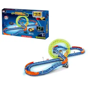 Игрушка Tengleader Скоростная трасса с подсветкой 47 деталей с автомобилем (CJ-4198504) UA