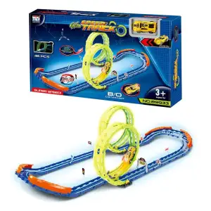 Игрушка Tengleader Скоростная трасса с подсветкой 46 деталей с автомобилем (CJ-4198505) UA