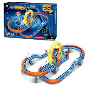 Игрушка Tengleader Скоростная трасса с подсветкой 60 деталей с автомобилем (CJ-4198506) UA