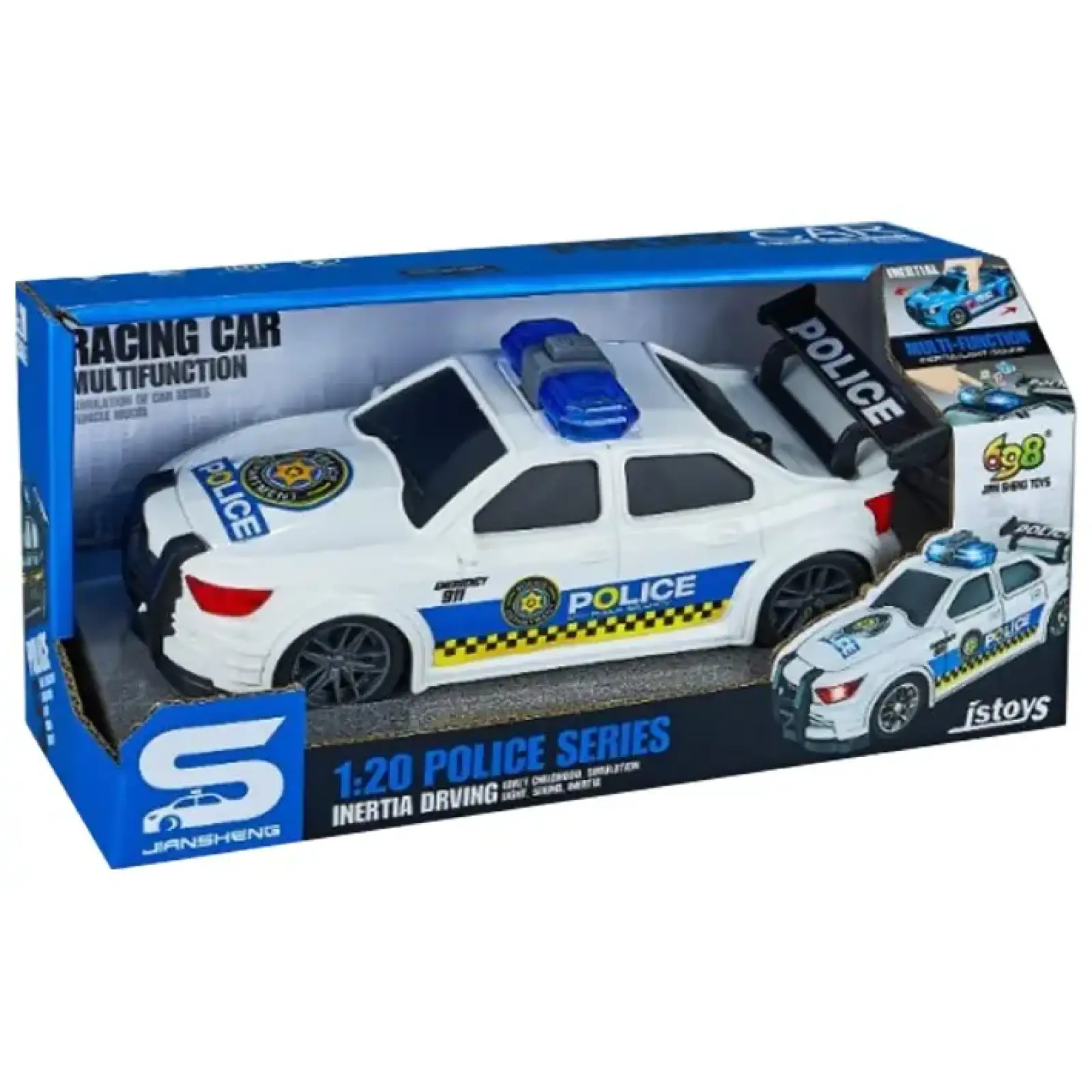 Игрушка CARS S Полицейская машина белая 1:20 (CJ-4479339) UA
