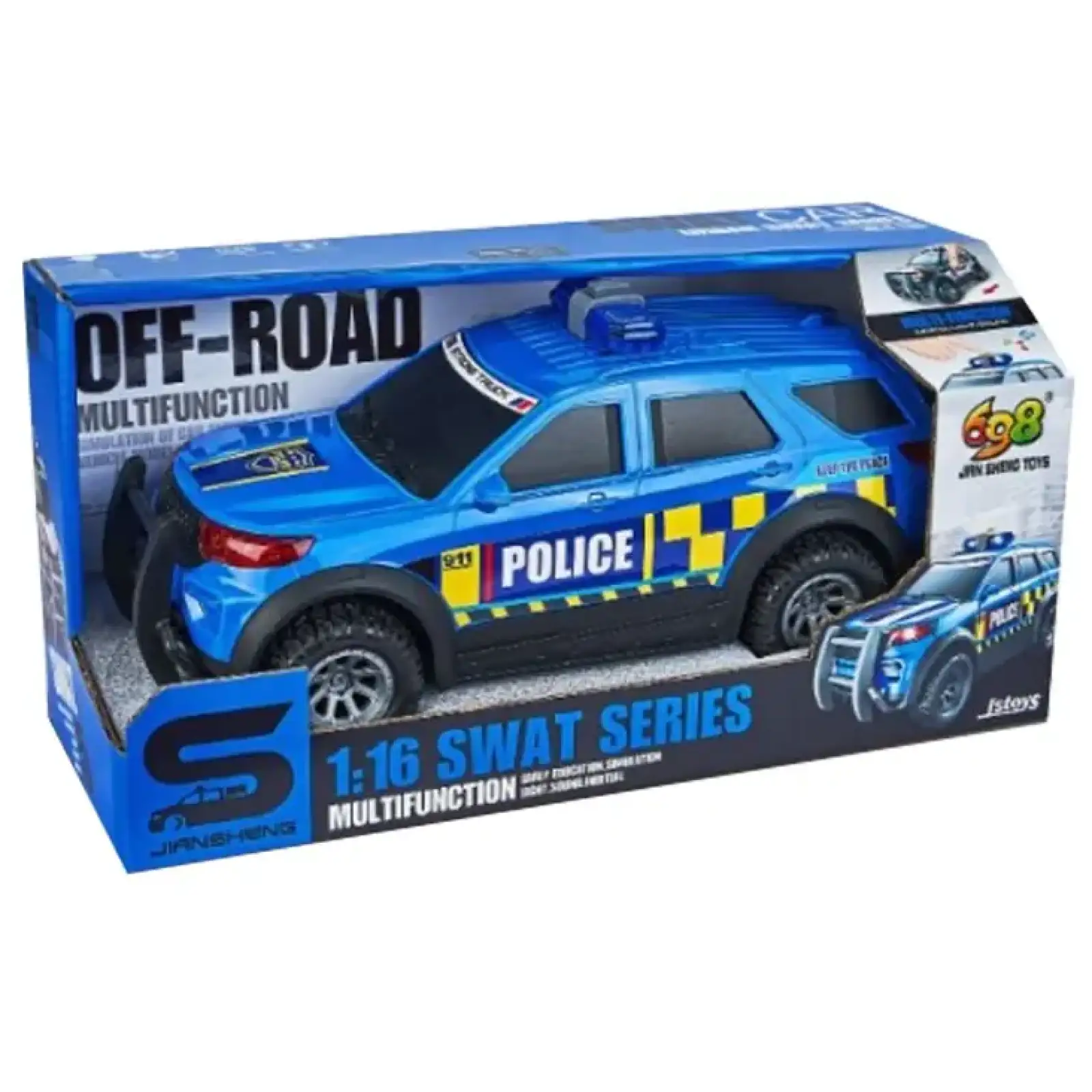 Игрушка CARS S Полицейский джип синий 1:16 (CJ-5125625) UA