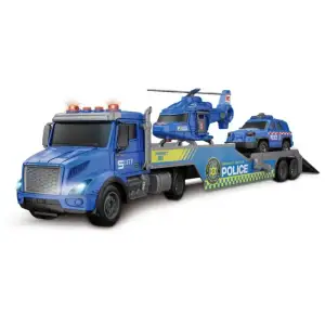 Игрушка CARS S Набор 2в1 Синий трал, вертолет и полицейская машина (CJ-4533973) UA