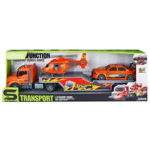 Игрушка CARS S Набор 2в1 Трал, вертолет и гоночное авто (CJ-4533975) UA