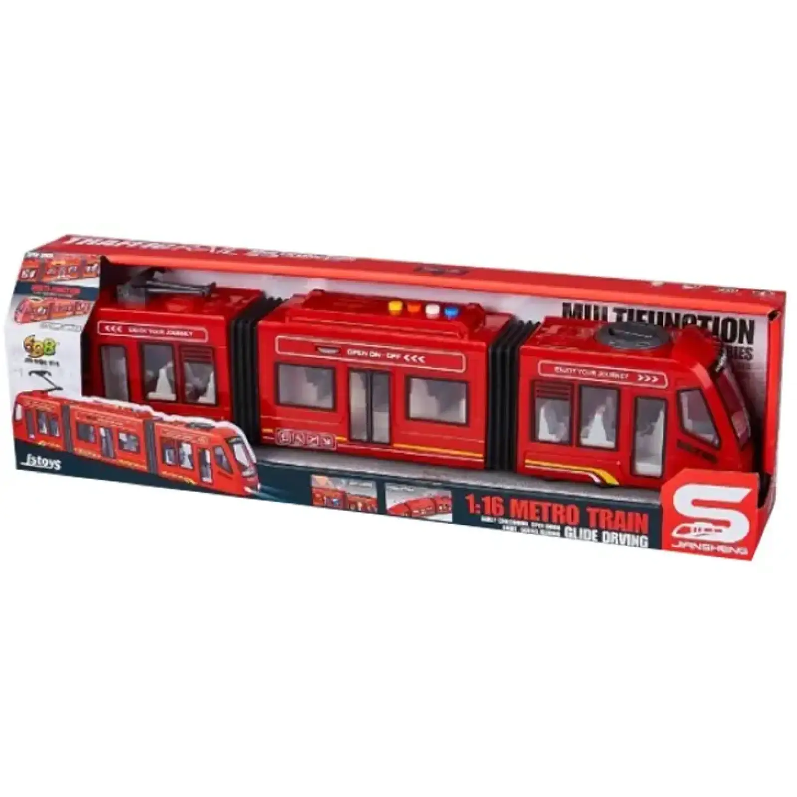 Игрушка CARS S Городской трамвай красный 1:16 (CJ-4358579) UA