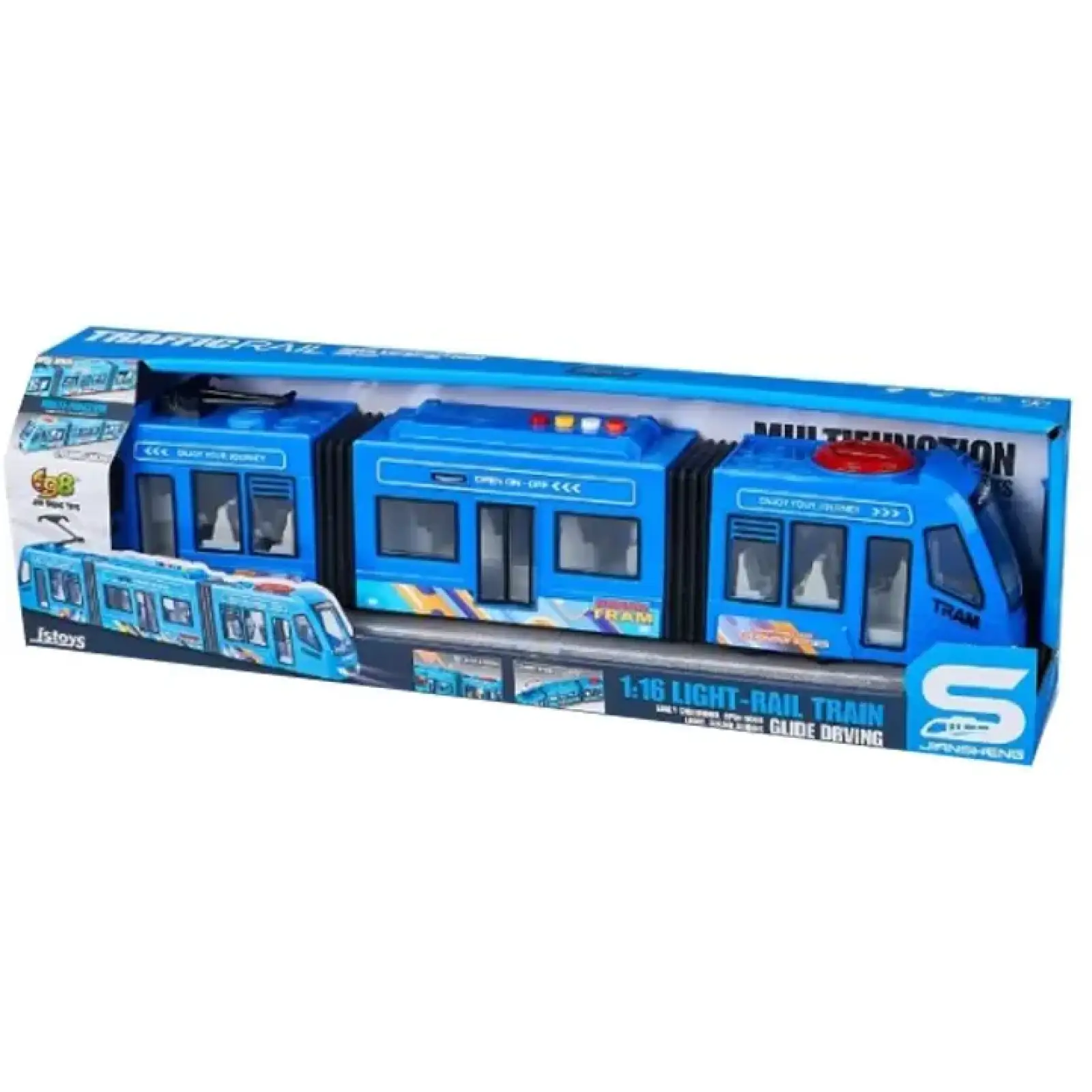 Игрушка CARS S Городской трамвай голубой 1:16 (CJ-4358552) UA