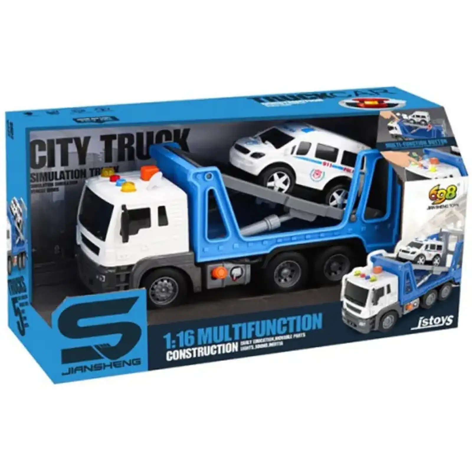 Игрушка CARS S Эвакуатор с полицейской машиной 1:16 (CJ-4148417) UA