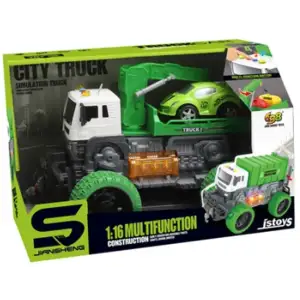 Игрушка CARS S Эвакуатор-внедорожник зеленый с машинкой 1:16 (CJ-3989183) UA