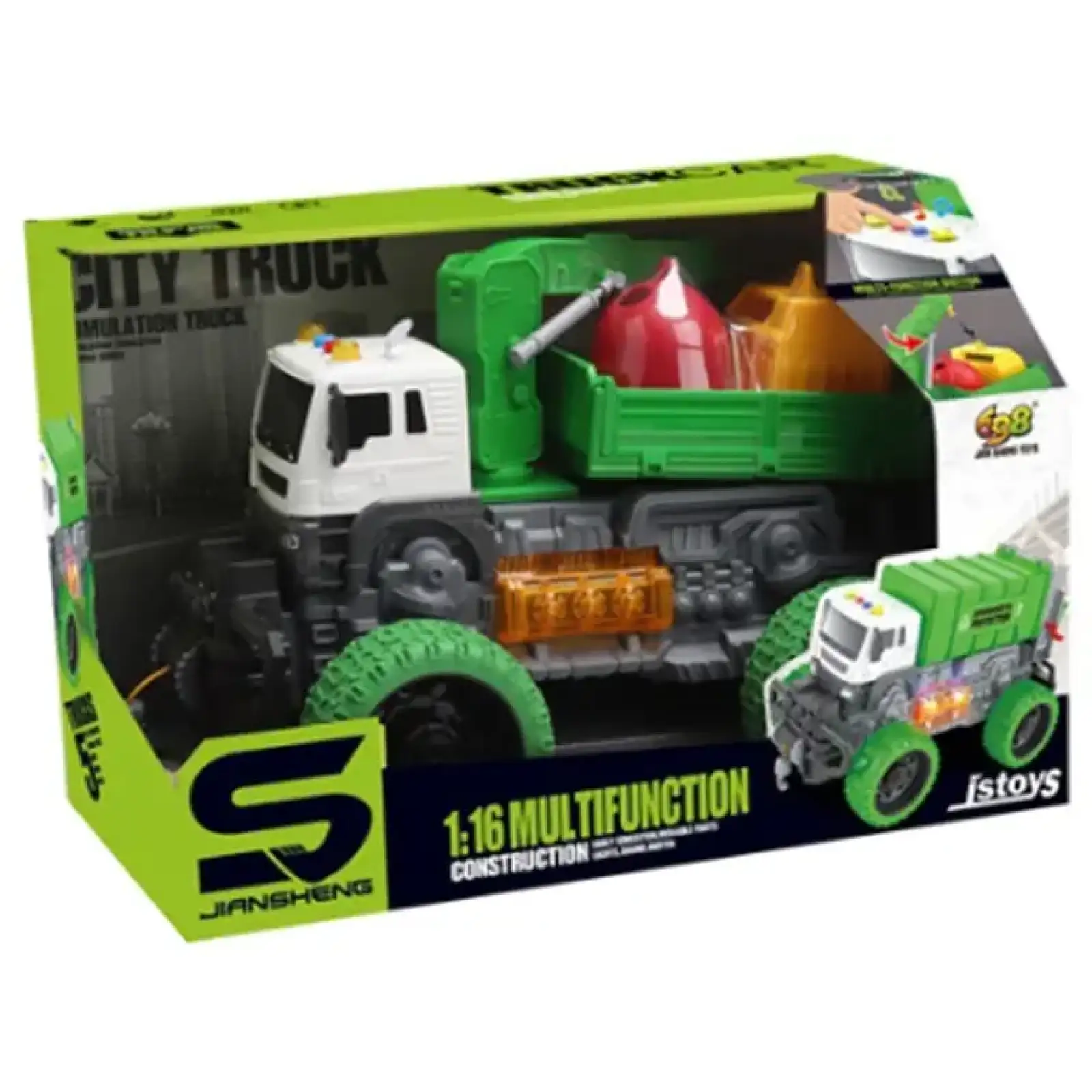 Игрушка CARS S Мусоровоз-внедорожник с краном 1:16 (CJ-3989880) UA