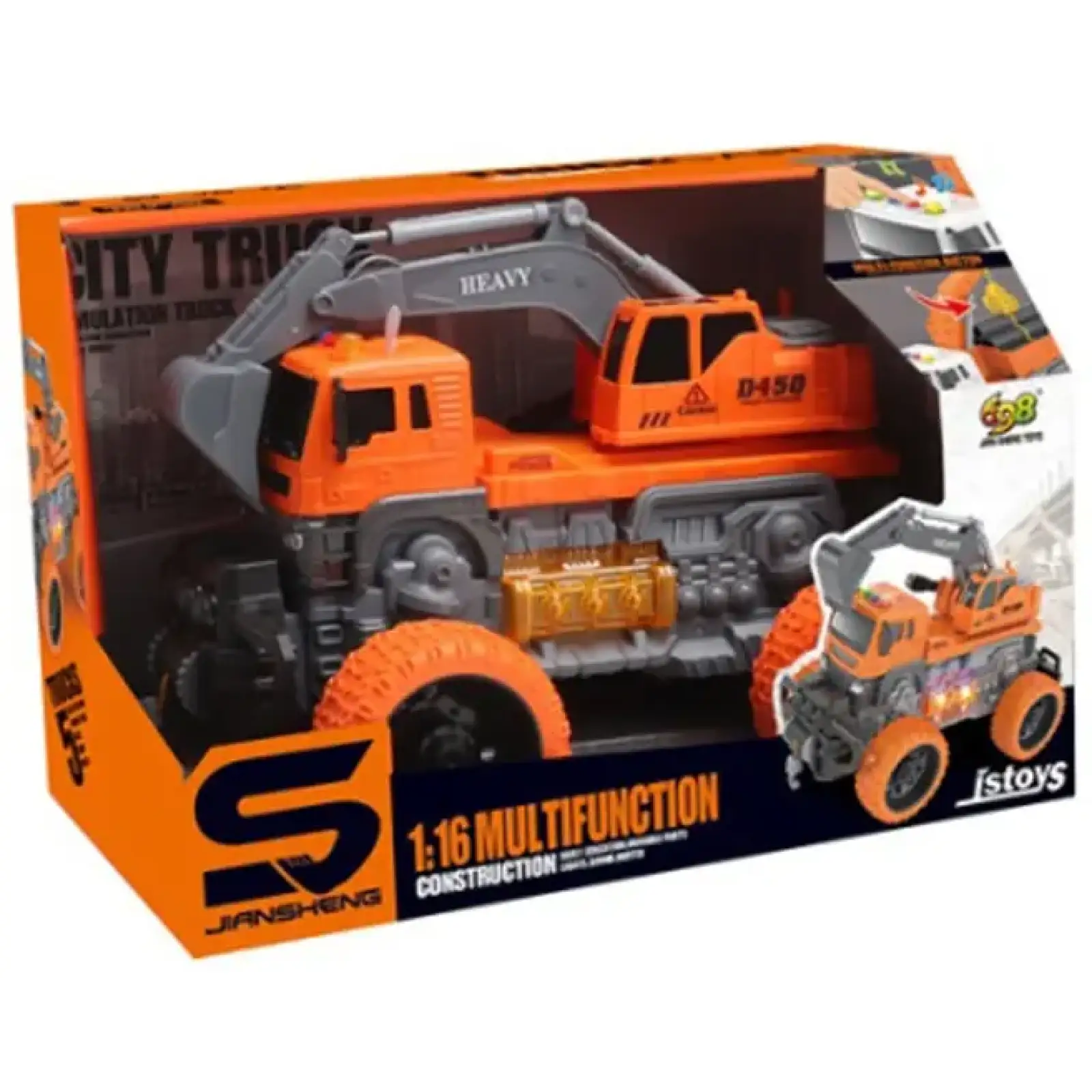 Игрушка CARS S Кран-внедорожник оранжевый 1:16 (CJ-3989850) UA