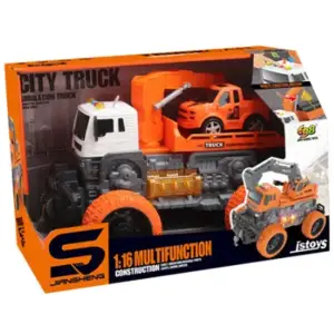 Игрушка CARS S Эвакуатор-внедорожник оранжевый с машинкой 1:16 (CJ-3989860) UA
