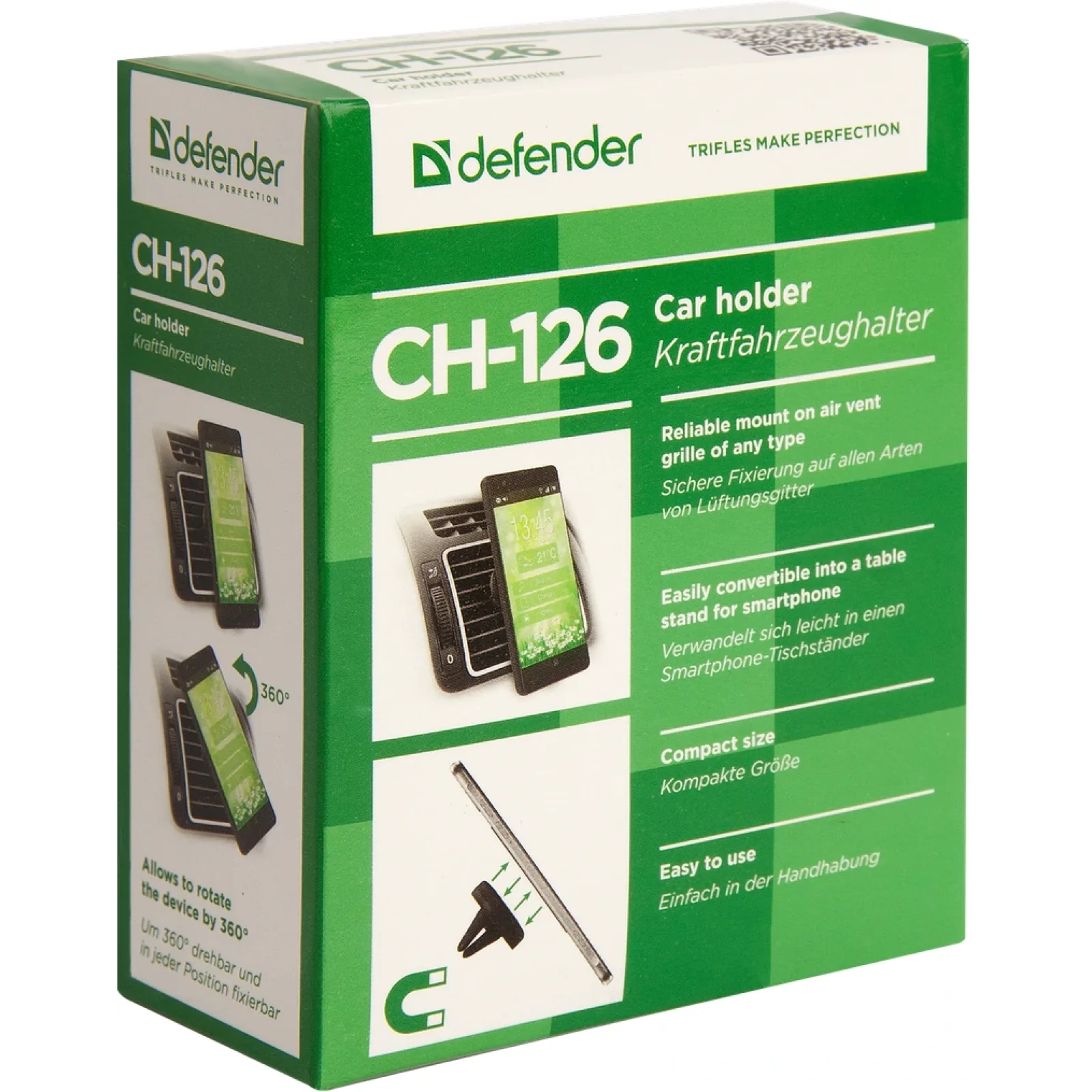 Автодержатель Defender Car holder 126 for mobile devices (29126) UA