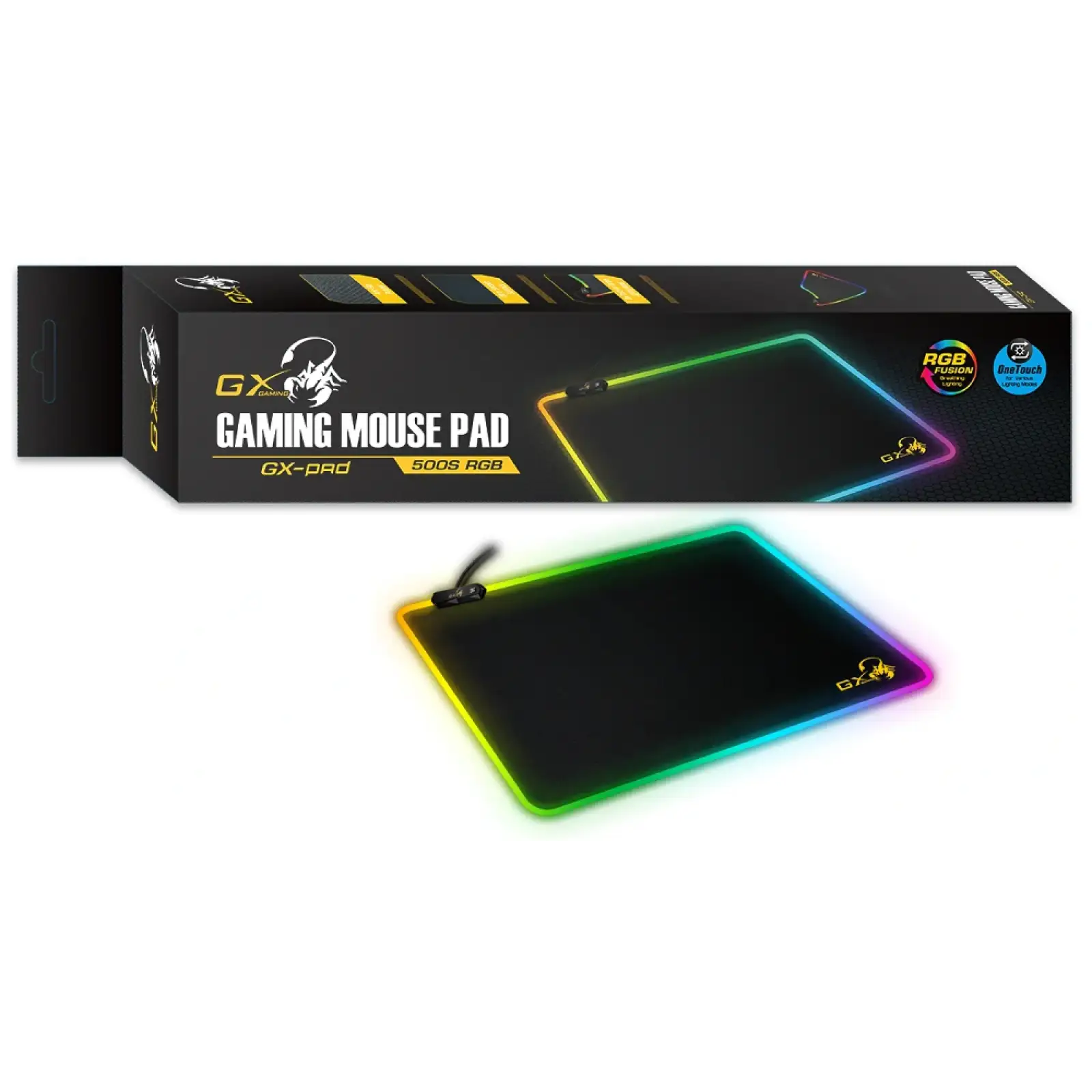 Килимок для мишi Genius GX-Pad 500S RGB, USB, Black UA