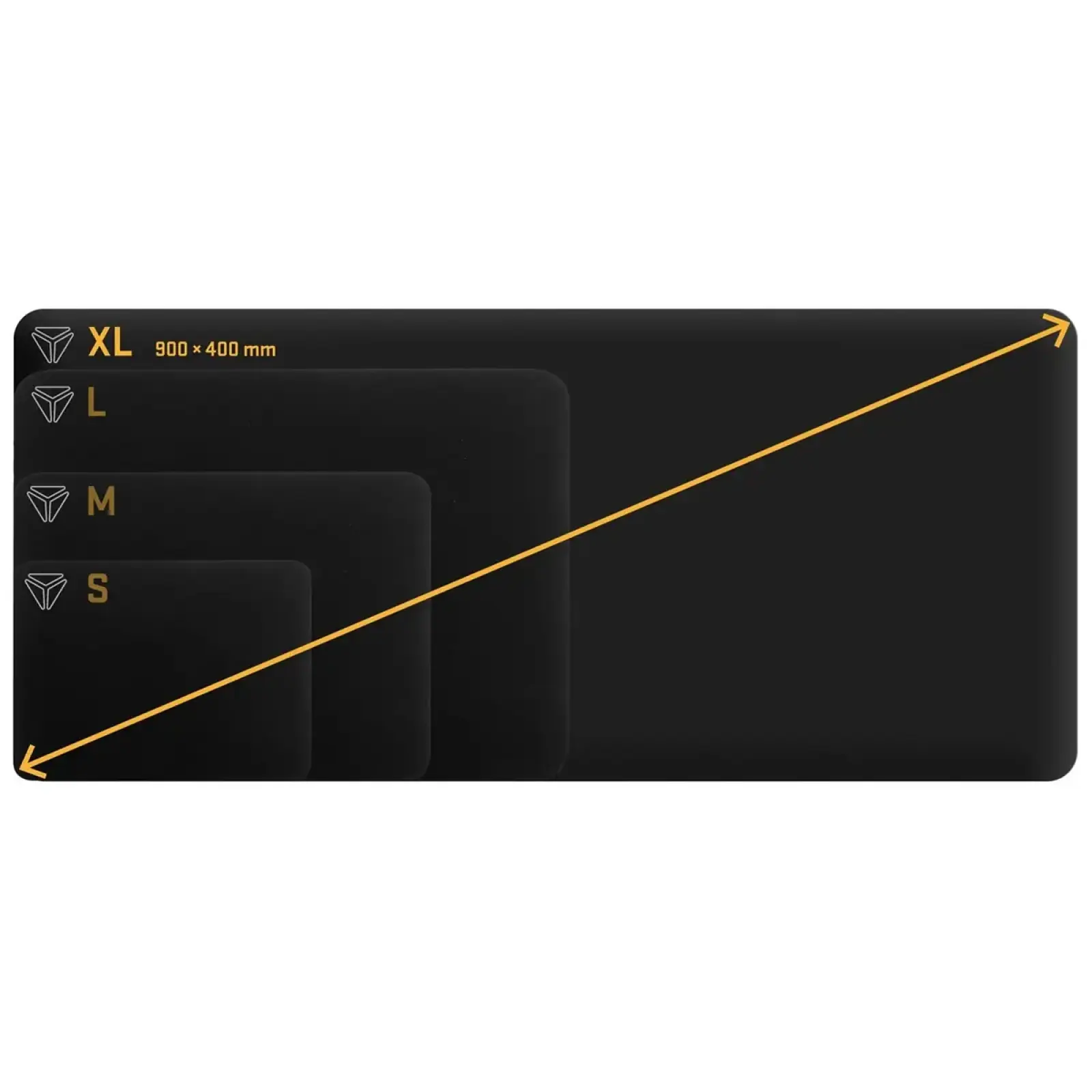 Килимок для мишi Yenkee YPM 90 XL Black (45019472) UA