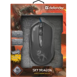 Набір DEFENDER (52090) Sky Dragon GM-090L 6 кн., 3200dpi, ігр.килимок UA