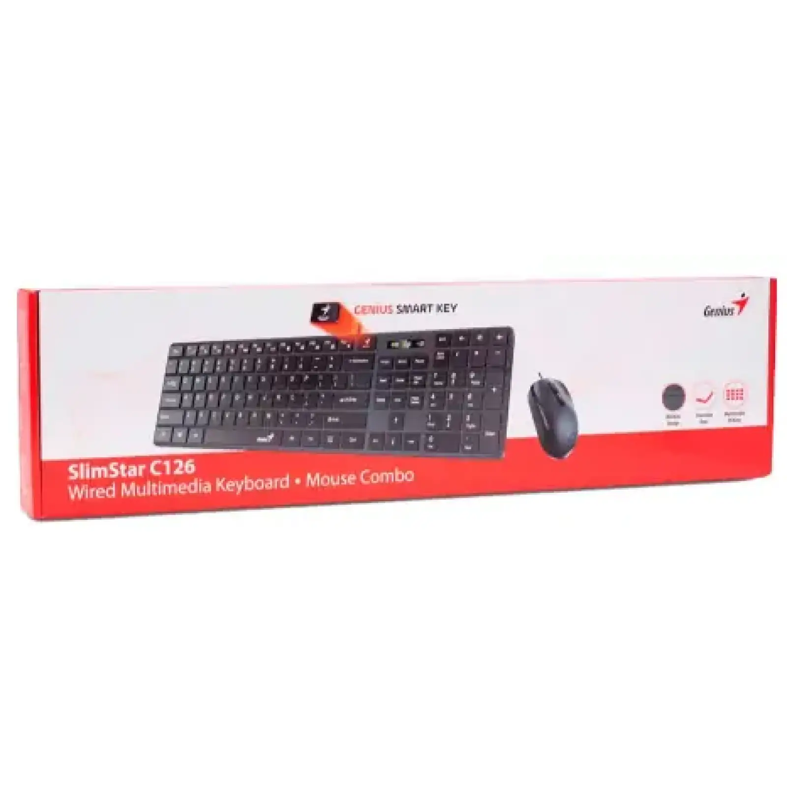 Набір GENIUS C-126 SlimStar USB Black Ukr UA