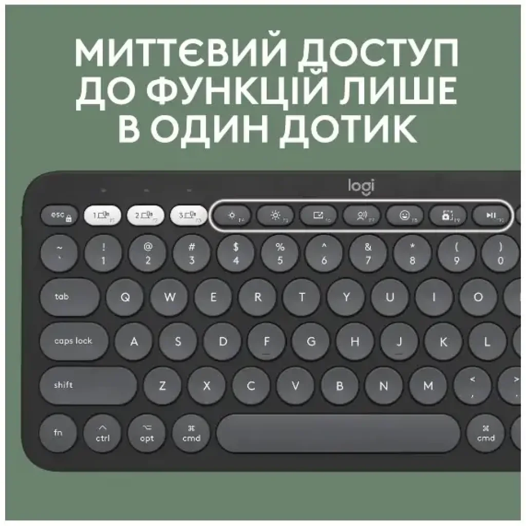 Набор LOGITECH Pebble 2 Combo for Mac - TONAL GRAPHITE - US INT'L - BT - MAC (920-012244) UA