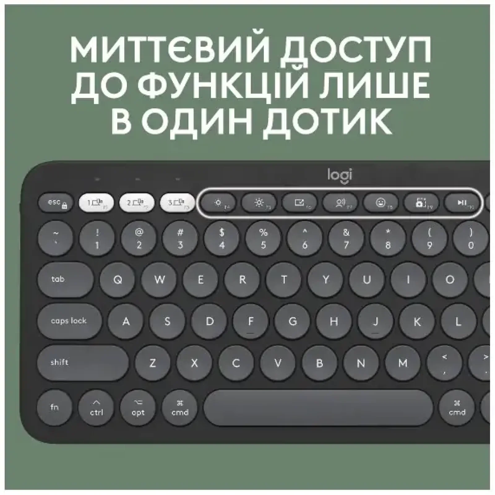 Набор LOGITECH Pebble 2 Combo for Mac - TONAL GRAPHITE - US INT'L - BT - MAC (920-012244) UA