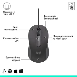 Набор LOGITECH Signature Slim MK620 Wired Combo for Business GRAPHITE (920-013349) UA