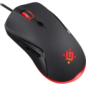 Миша DEFENDER Arga GM-049, +килимок, rainbow, чорна (52049) UA