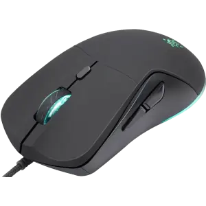 Миша DEFENDER Arga GM-049, +килимок, rainbow, чорна (52049) UA