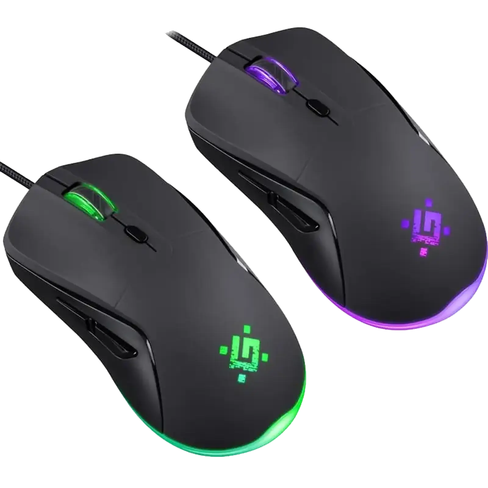 Миша DEFENDER Arga GM-049, +килимок, rainbow, чорна (52049) UA