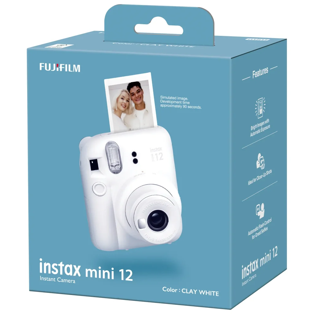 Фотокамера FUJI INSTAX MINI 12 Глиняно-біла UA