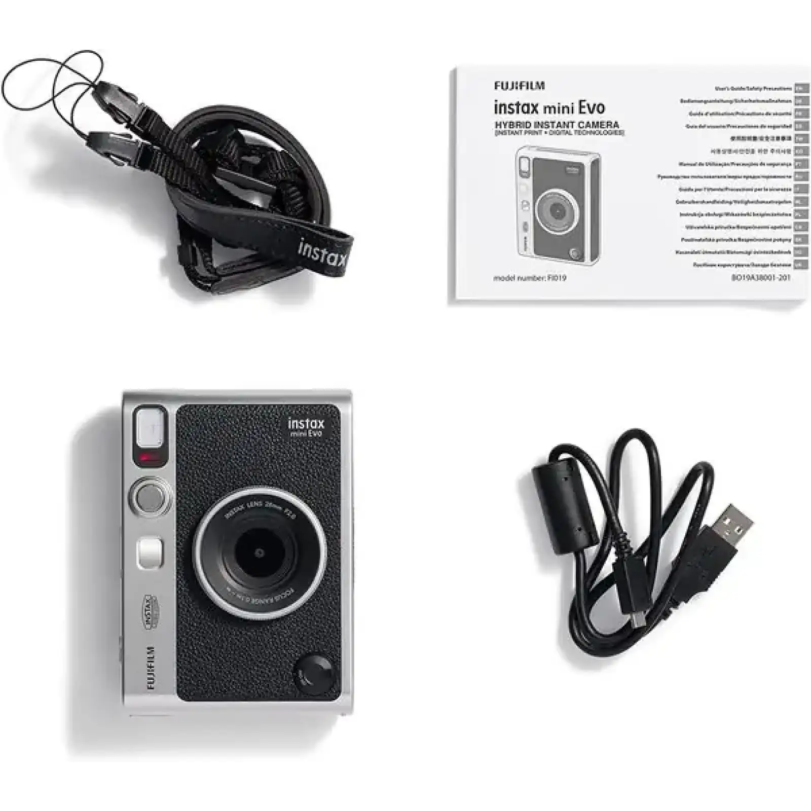Камера моментального друку Fuji Instax Mini EVO BLACK (TYPE C) UA