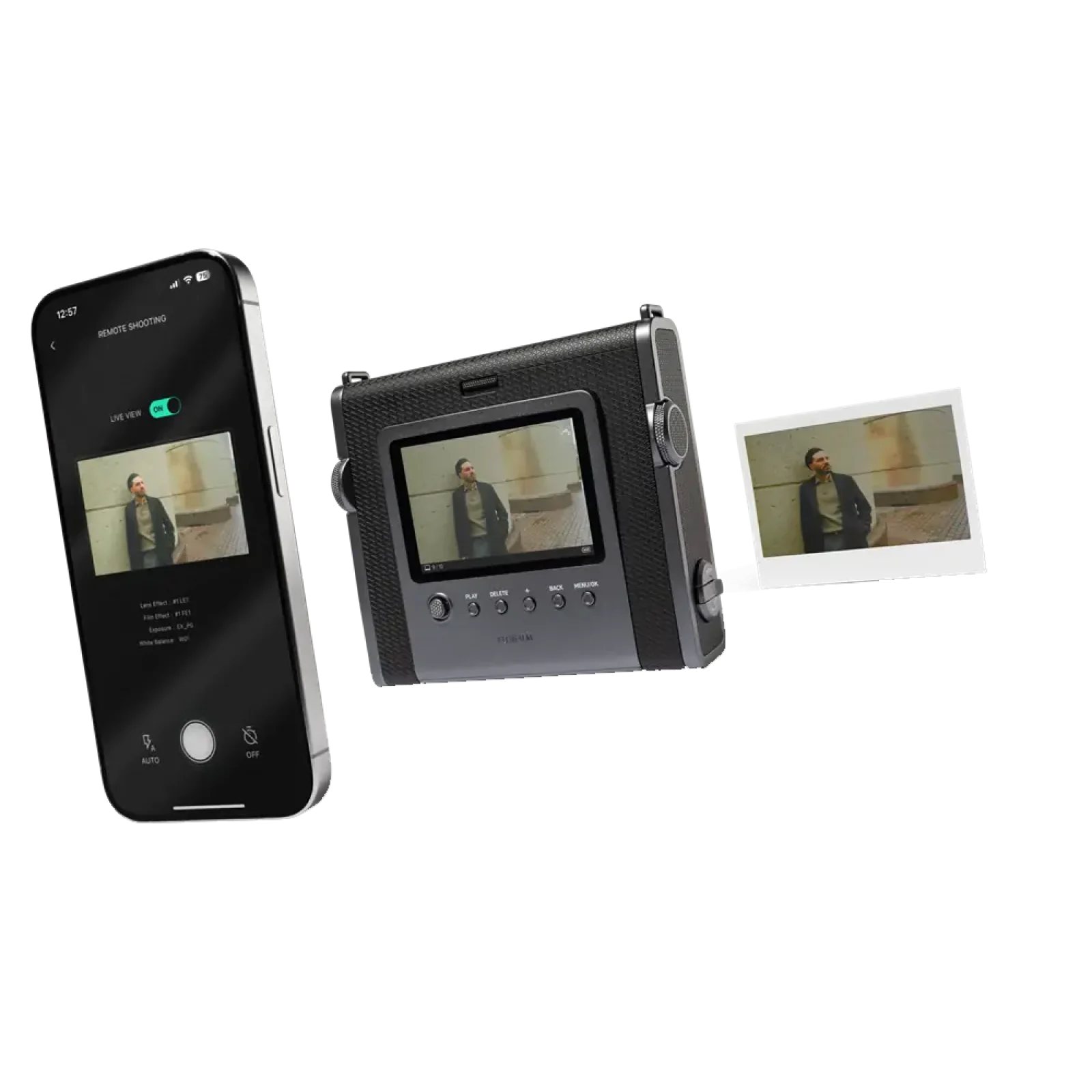 Камера моментальной печати Fuji Instax Wide EVO BLACK (16840933) UA