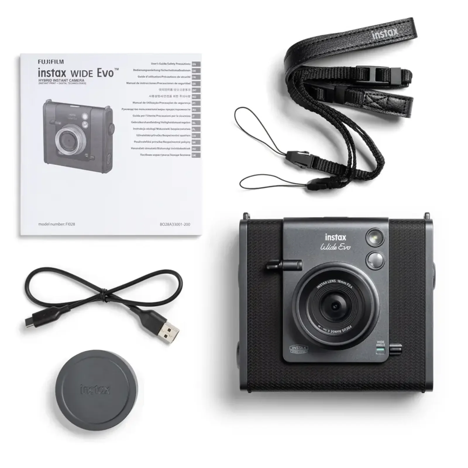 Камера моментальной печати Fuji Instax Wide EVO BLACK (16840933) UA
