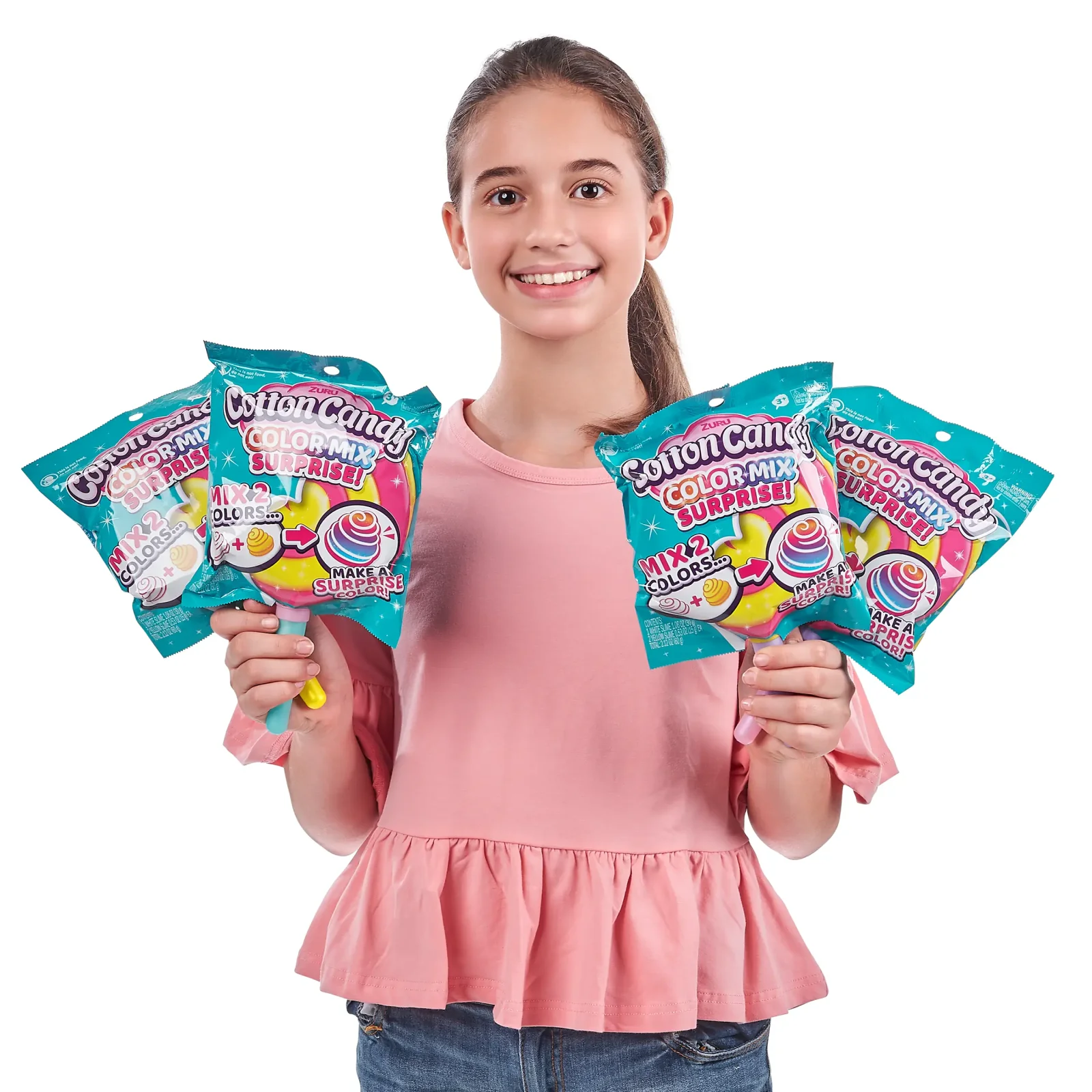 Слайм Zuru Oosh Сладкая вата Колормикс-сюрпр 4 вида (в диспл12) UA