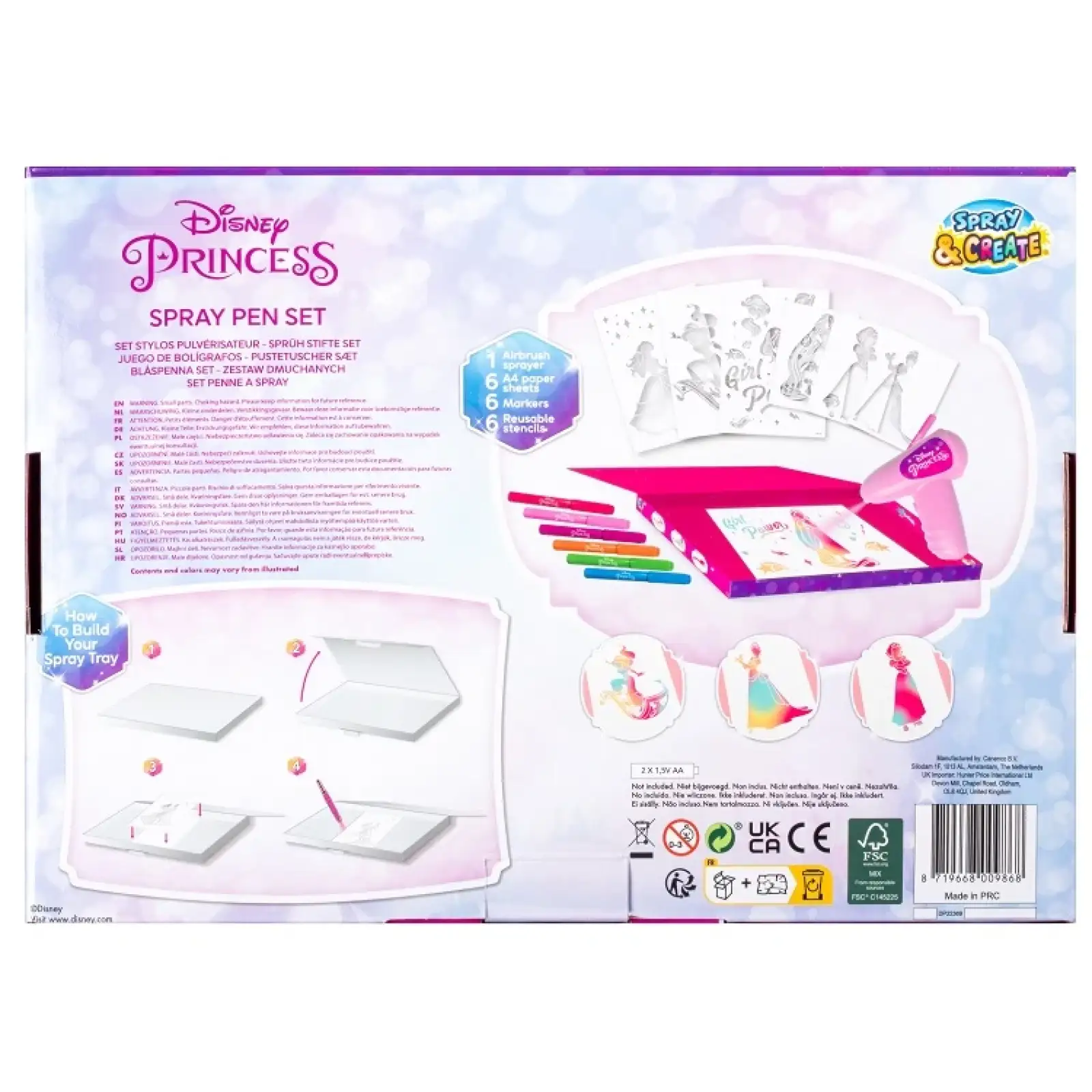 Набір Disney Princess Спрей-ручки з розпилювачем на батарейках (DP23369) UA