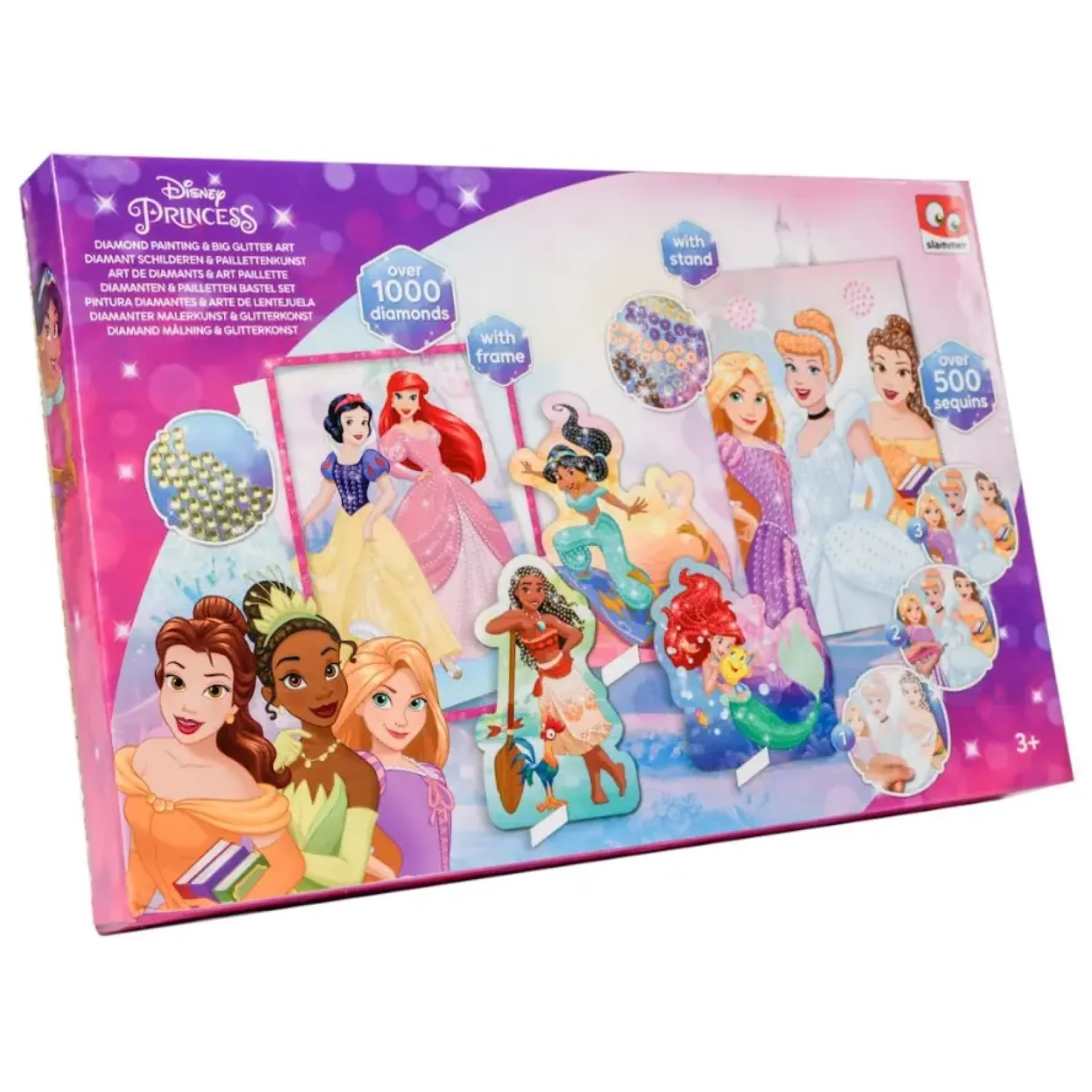 Набор Disney Princess Мозаика 2 в 1 алмазная и с пайетками (DP21326) UA