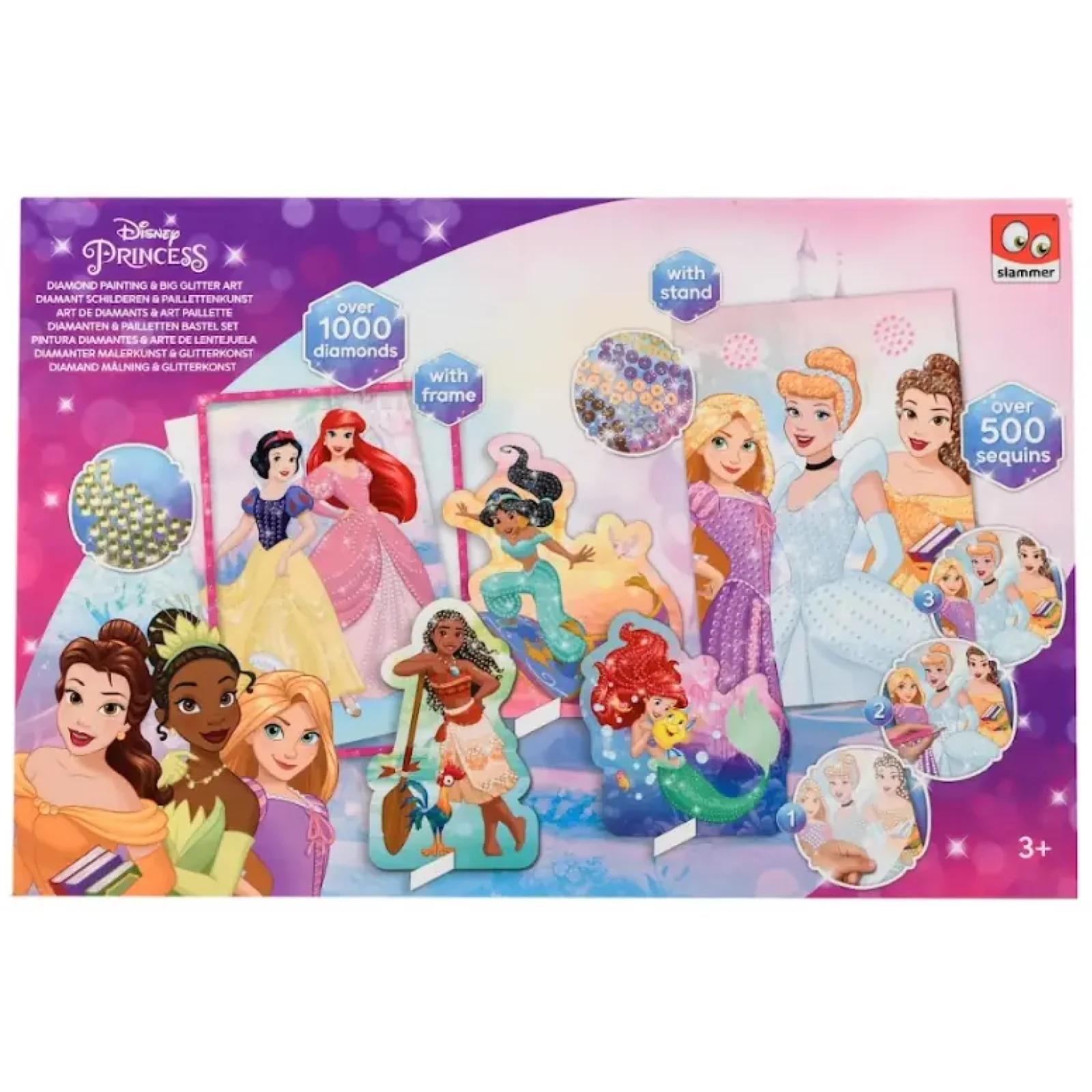 Набор Disney Princess Мозаика 2 в 1 алмазная и с пайетками (DP21326) UA