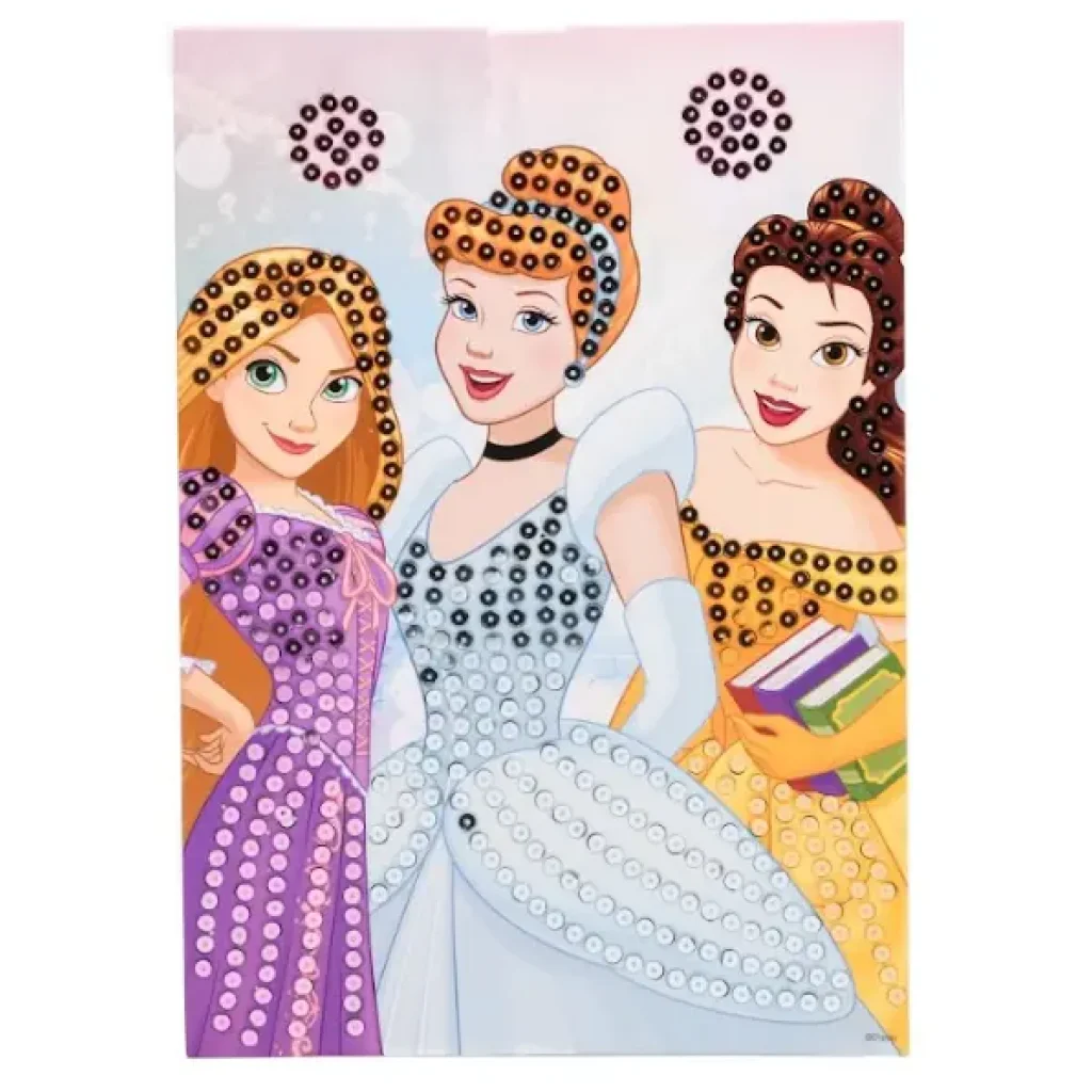 Набор Disney Princess Мозаика 2 в 1 алмазная и с пайетками (DP21326) UA