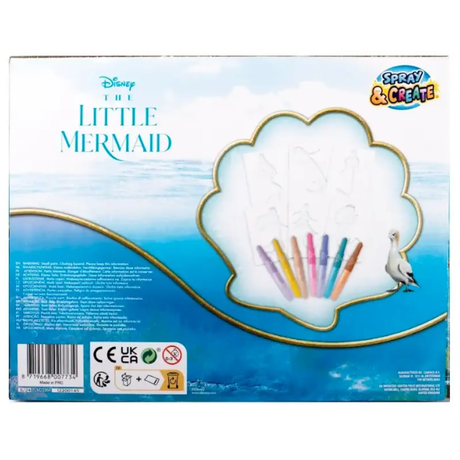 Набір Disney LITTLE MERMAID Спрей-ручки з трафаретами (TLM23364) UA