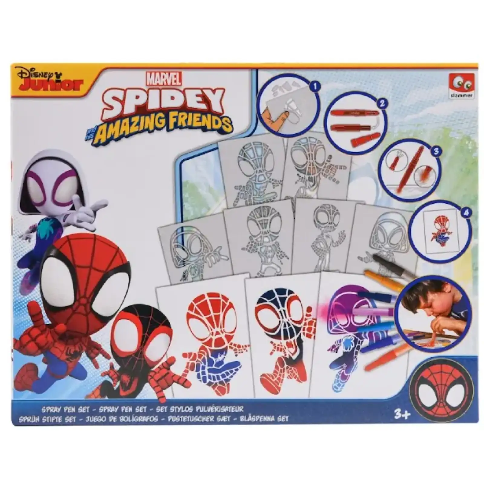 Набор Disney Spidey Спрей-ручки с трафаретами (SP22364) UA