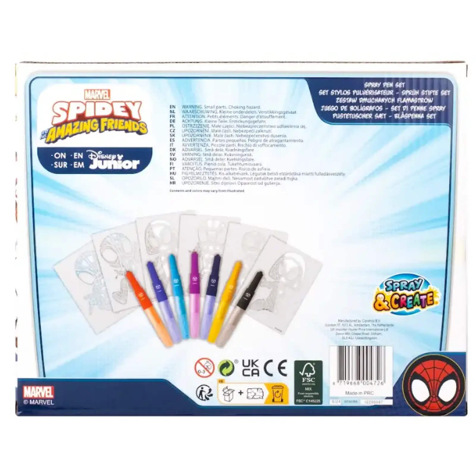 Набор Disney Spidey Спрей-ручки с трафаретами (SP22364) UA