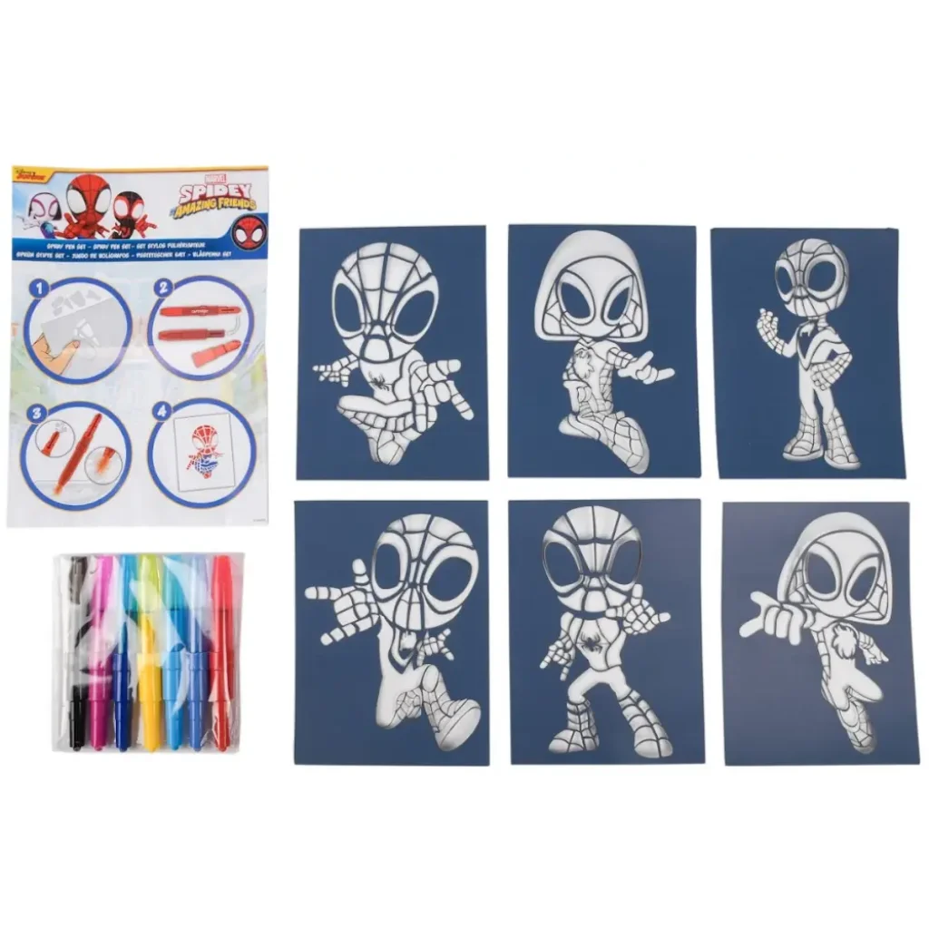 Набір Disney Spidey Спрей-ручки з трафаретами (SP22364) UA
