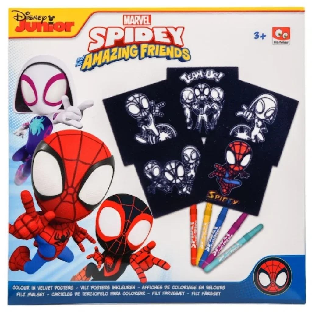 Набір розмальовок із фетру Disney Spidey з фломастерами (SP22349) UA