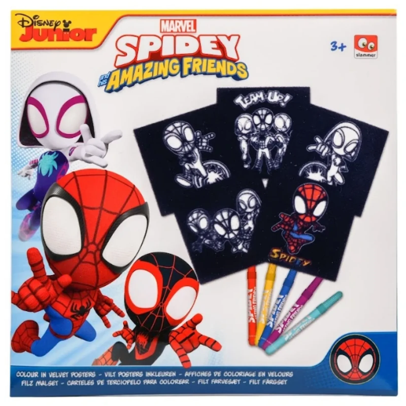 Набір розмальовок із фетру Disney Spidey з фломастерами (SP22349) UA