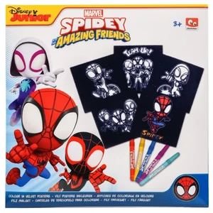 Набір розмальовок із фетру Disney Spidey з фломастерами (SP22349) UA